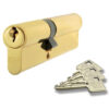 Eurospec MP5 Euro Profile British Standard 5 Pin Double Cylinders, (Various Sizes) Polished Brass