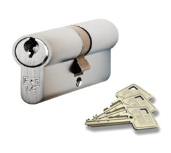 Eurospec MP5 Euro Profile British Standard 5 Pin Double Cylinders, (Various Sizes) Satin Chrome