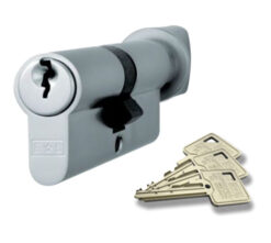 Eurospec MP5 Euro Profile British Standard 5 Pin Cylinder & Turn, (Various Sizes) Satin Chrome