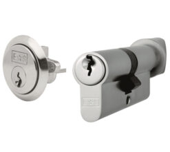 Eurospec Rim Cylinder And Euro Cylinder/Turn (35mm/35mm), Polished Brass, Polished Chrome OR Satin Chrome