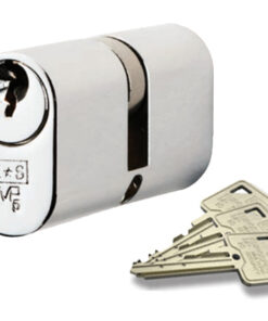 Eurospec MP5 Oval Profile British Standard 5 Pin Double Cylinders, (Various Sizes) Polished Chrome