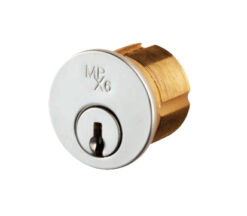 Eurospec MPx6 High Security Threaded Rim Cylinder, Satin Chrome