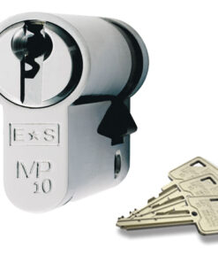 Eurospec MP10 Euro Profile British Standard 10 Pin Single Cylinders, (Various Sizes) Polished Chrome