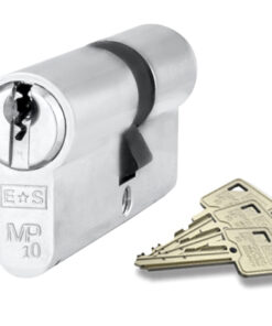 Eurospec MP10 Euro Profile British Standard 10 Pin 'Offset' Double Cylinders, (Various Sizes) Satin Chrome
