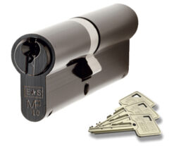 Eurospec MP10 Euro Profile British Standard 10 Pin Double Cylinders, (Various Sizes) Black