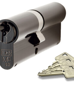 Eurospec MP10 Euro Profile British Standard 10 Pin 'Offset' Double Cylinders, (Various Sizes) Black