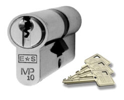 Eurospec MP10 Euro Profile British Standard 10 Pin 'Offset' Double Cylinders, (Various Sizes) Polished Chrome