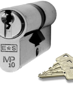 Eurospec MP10 Euro Profile British Standard 10 Pin Double Cylinders, (Various Sizes) Satin Chrome