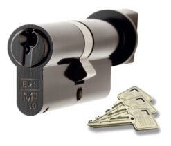 Eurospec MP10 Euro Profile British Standard 10 Pin 'Offset' Cylinders And Turn, (Various Sizes) Black