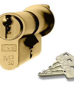 Eurospec MP10 Euro Profile British Standard 10 Pin Cylinders And Turn, (Various Sizes) Polished Brass