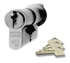 Eurospec MP10 Euro Profile British Standard 10 Pin Cylinders And Turn, (Various Sizes) Polished Chrome