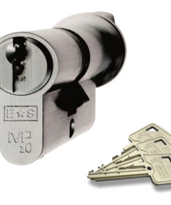 Eurospec MP10 Euro Profile British Standard 10 Pin Cylinders And Turn, (Various Sizes) Satin Chrome