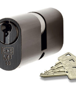 Eurospec MP10 Oval Profile British Standard 10 Pin Double Cylinders, (Various Sizes) Black