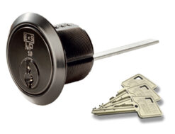 Eurospec MP10 Restricted 10 Pin Universal Rim Cylinders, (Various Sizes) Black