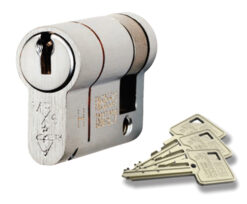 Eurospec MPx6 Euro Profile British Standard 6 Pin Single Cylinders (Various Sizes), Satin Chrome