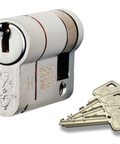 Eurospec MPx6 Euro Profile British Standard 6 Pin Single Cylinders (Various Sizes), Satin Chrome