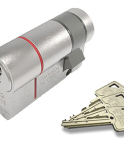 Eurospec MPX6 Euro Profile British Standard 6 Pin Single Cylinders (Various Sizes), Polished Chrome