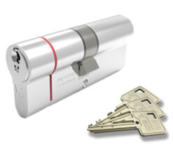 Eurospec MPx6 Euro Profile British Standard 6 Pin Double Cylinders (Various Sizes), Polished Chrome