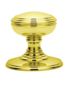 Delamain Plain Concealed Fix Mortice Door Knob, Polished Brass (sold in pairs)