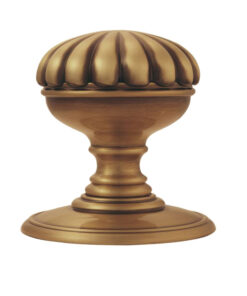Delamain Flower Concealed Fix Mortice Door Knob, Florentine Bronze (sold in pairs)