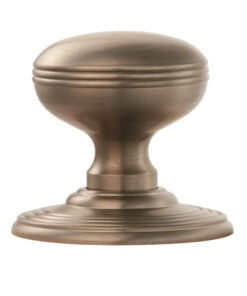 Delamain Ringed Concealed Fix Mortice Door Knob, Satin Nickel (sold in pairs)