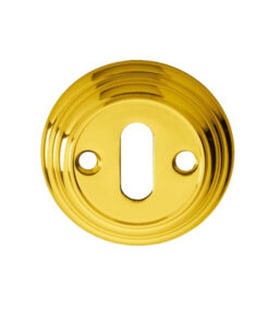 Delamain Standard Profile Escutcheon, Polished Brass