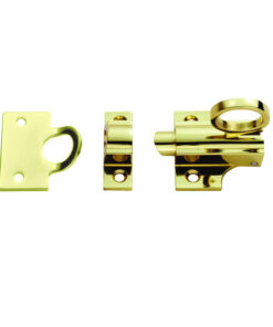 Fan light Window Catches, Polished Brass