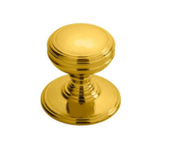 Fingertip Delamain Plain Cupboard Knob (26mm, 31mm OR 37.5mm), Polished Brass