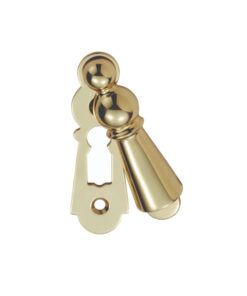 Large Covered Standard Profile Escutcheon, Polished Brass