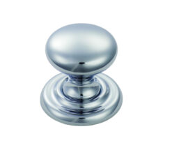 Fingertip Classical Victorian Cupboard Knob (25mm, 32mm, 36mm, 41mm OR 46mm), Polished Chrome