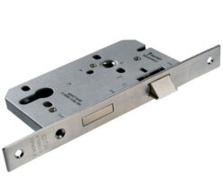Eurospec DIN Euro Profile Sashlock (Contract), Satin Stainless Steel Or PVD Stainless Brass Finish