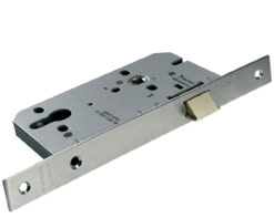 Eurospec DIN Euro Profile Nightlatch (Contract), Satin Stainless Steel Or PVD Stainless Brass Finish
