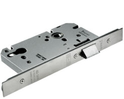 Eurospec DIN Euro Profile Nightlatch (Architectural), Satin Stainless Steel