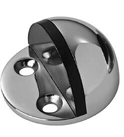Eurospec Floor Mounted Shielded Door Stop, Polished Or Satin Stainless Steel