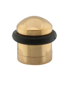 Floor Mounted Door Stop (35mm Height), Polished Brass