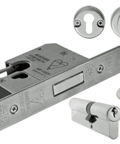Eurospec Insurance Rated (Complete Set) BS Euro Profile Cylinder And Turn Deadlocks - Silver Or Brass Finish