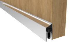 Eurospec Intumescent Plus 51dB (Mortice) Drop Down Seal (Various Lengths), Satin Anodised Aluminium