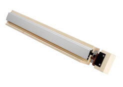 Eurospec Intumescent Surface 37dB Drop Down Seal (Various Lengths), Satin Anodised Aluminium