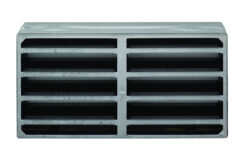 Eurospec Intumescent Air Transfer Vent Grille (Various Sizes) - Silver Finish