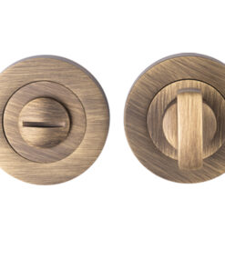 Bathroom Turn & Release, Antique Brass