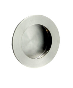 Eurospec Steelworx Circular Flush Pull (50mm OR 80mm Diameter), Satin Stainless Steel