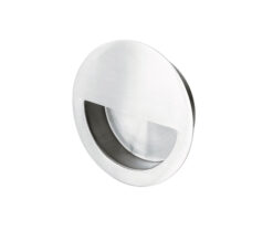 Eurospec Steelworx Circular Flush Pull (90mm Diameter), Polished Stainless Steel