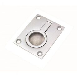 Flush Ring Pull (38mm x 50mm OR 49mm x 63mm), Satin Chrome