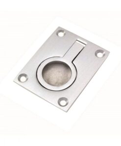Flush Ring Pull (38mm x 50mm OR 49mm x 63mm), Satin Chrome