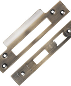 Eurospec Forend & Strike Pack For BAS/ESS/LSS/OSS 3 Lever Architectural Sash Locks, Antique Brass