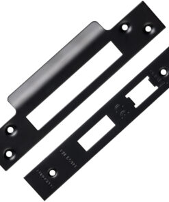 Eurospec Forend & Strike Pack For BAS/ESS/LSS/OSS 3 Lever Architectural Sash Locks, Matt Black