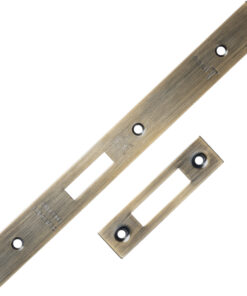 Eurospec Forend & Strike Pack For DLS DIN Euro Deadlock, Antique Brass