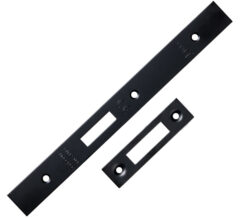 Eurospec Forend & Strike Pack For DLS DIN Euro Deadlock, Matt Black