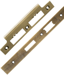 Eurospec Forend & Strike Pack For DLS DIN Euro Sash/Bathroom Lock, Antique Brass