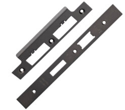 Eurospec Forend & Strike Pack For DLS DIN Euro Sash/Bathroom Lock, Matt Bronze